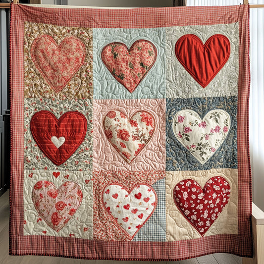 Patchwork Heart CQ0606025CL  Quilt