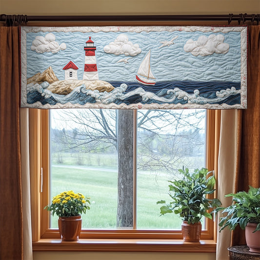 Lighthouse Glow WN0307080CL Quilted Valance