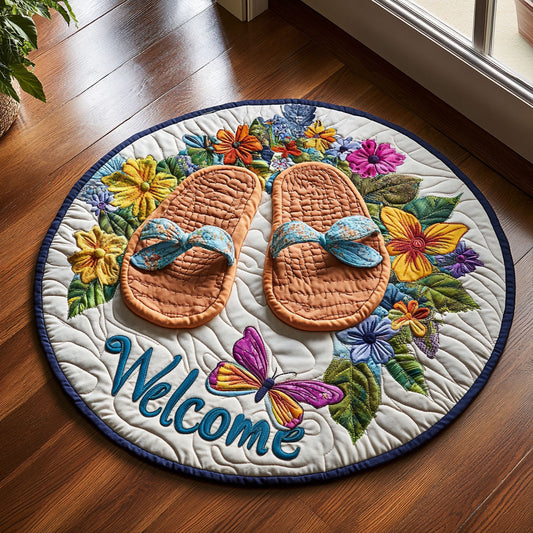 Welcome CP2205003CL Quilted Round Mat