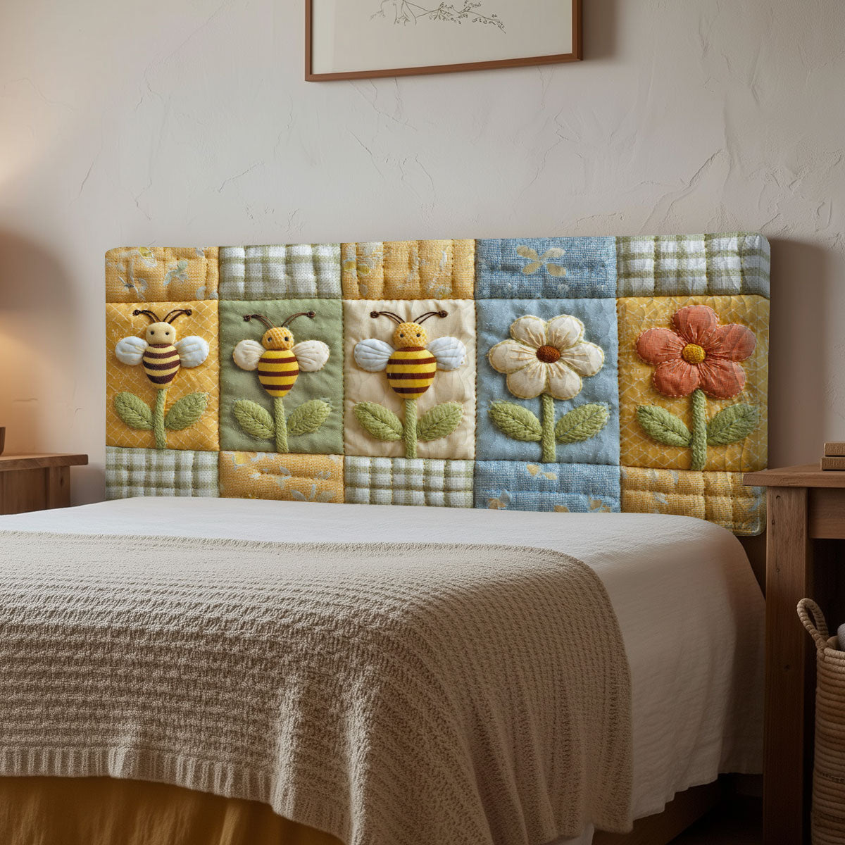Busy Bees CP3012037CL Quilted Headboard Slipcover