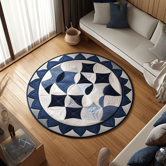 Curved Pulse WN0407087CL Quilted Round Mat