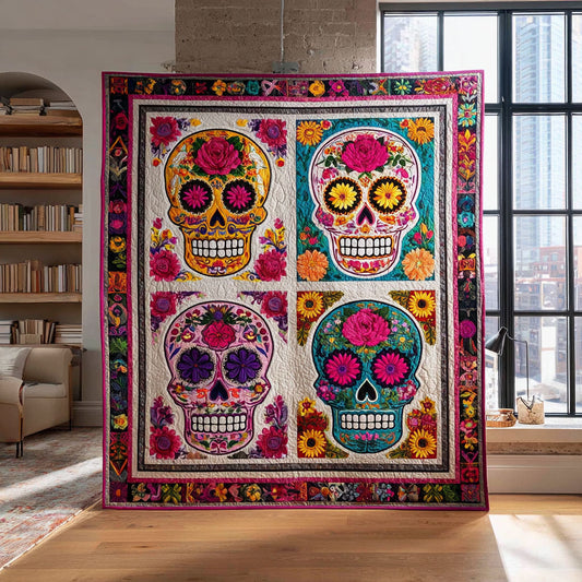 Fiesta Skull CW1208065CL Quilt