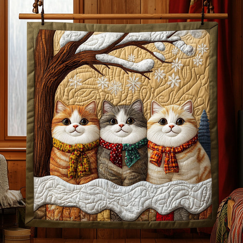 Winter Cats KL2411013CL Quilt