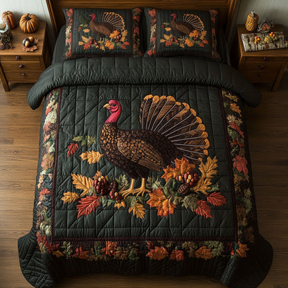 Thanksgiving Turkey Charm WN0708098CL Duvet Cover Set