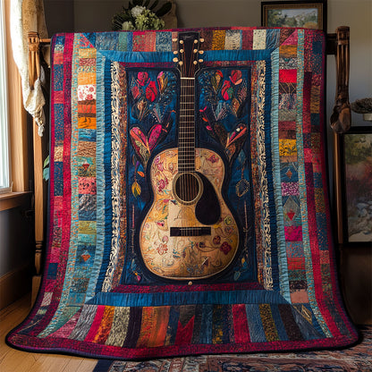 Colorful Heart Guitar WY2102011CL Quilt