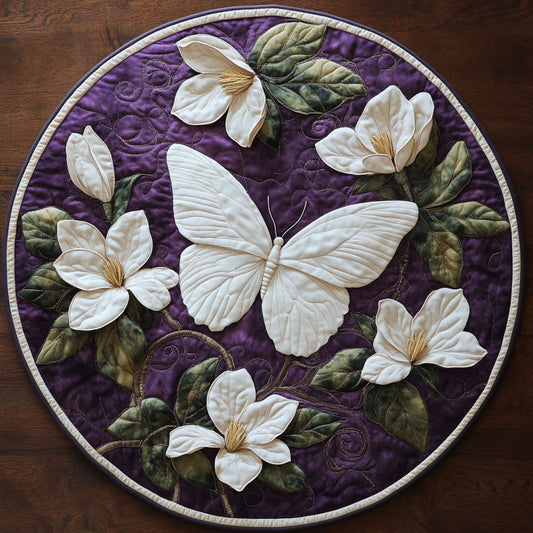 Charming Butterfly WX2103111CL Quilted Round Mat