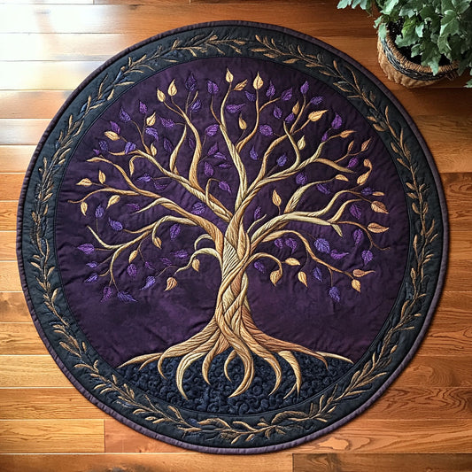 Charming Tree Of Life WX2103114CL Quilted Round Mat
