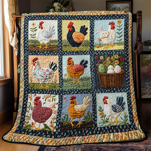 Chicken Garden YR0902016CL Quilt
