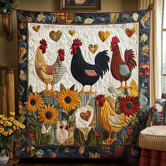 Chicken Garden YR1002034CL Quilt