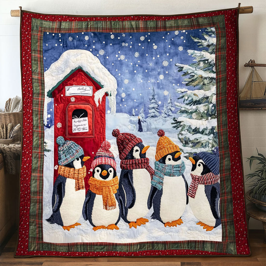 Christmas Penguin Christmas Spirit WN1510061CL Quilt