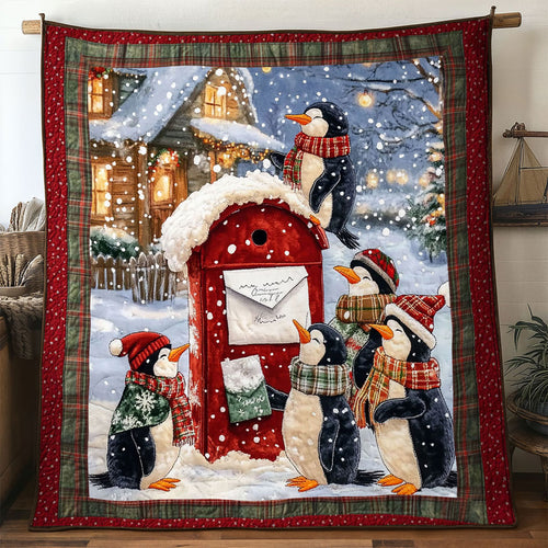 Christmas Penguin Noel Night WN1511009CL Quilt