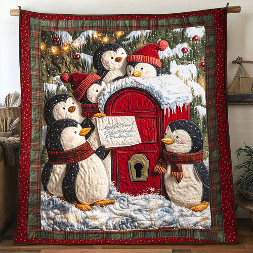 Christmas Penguin Snow Parade WN1511013CL Quilt