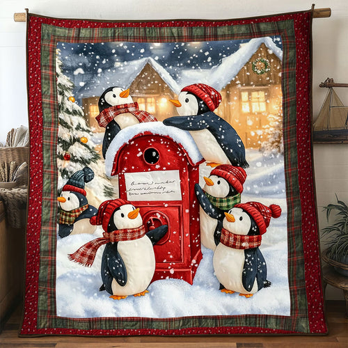 Christmas Penguin Winter Friends WN1511014CL Quilt