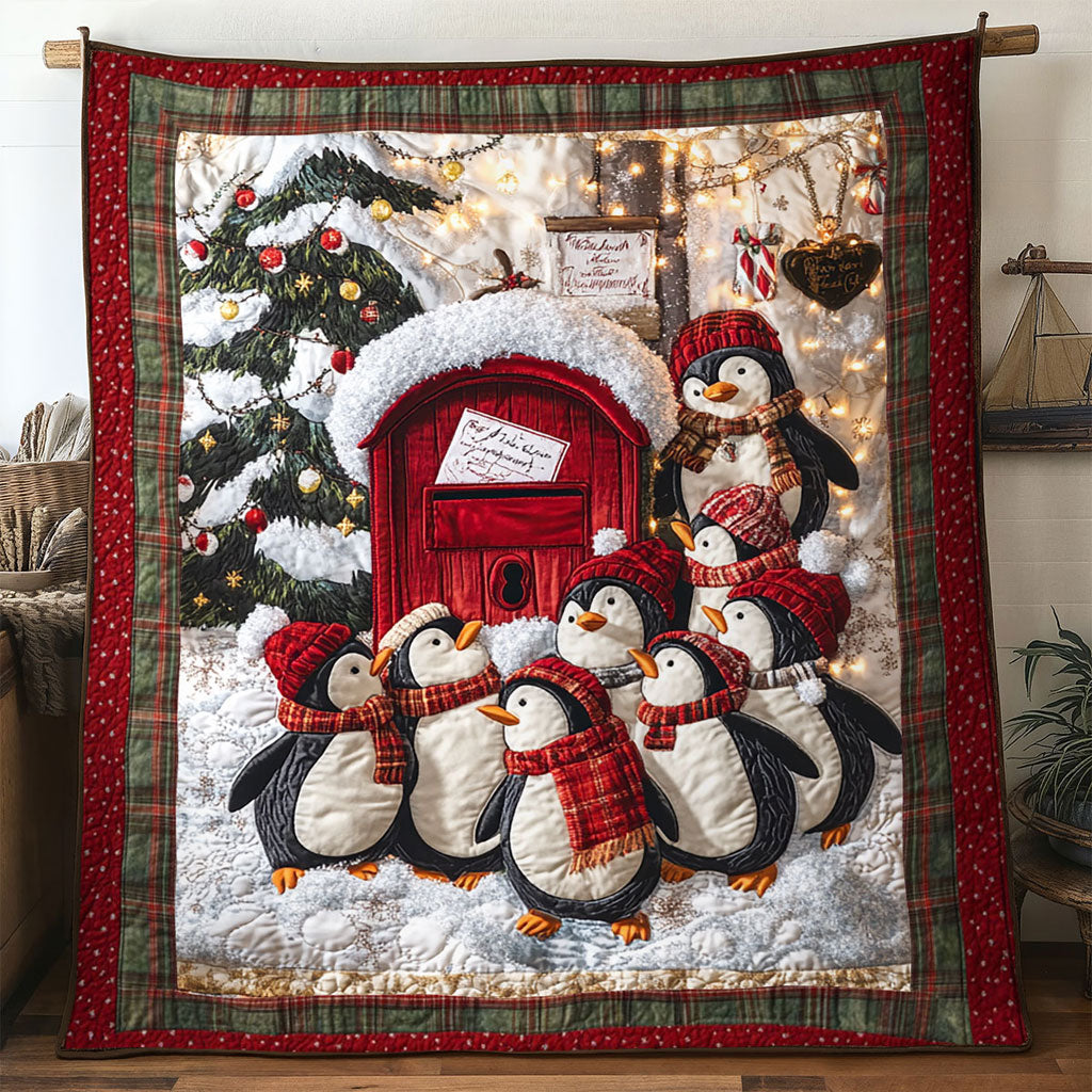 Christmas Penguin Winter Glow WN1511015CL Quilt