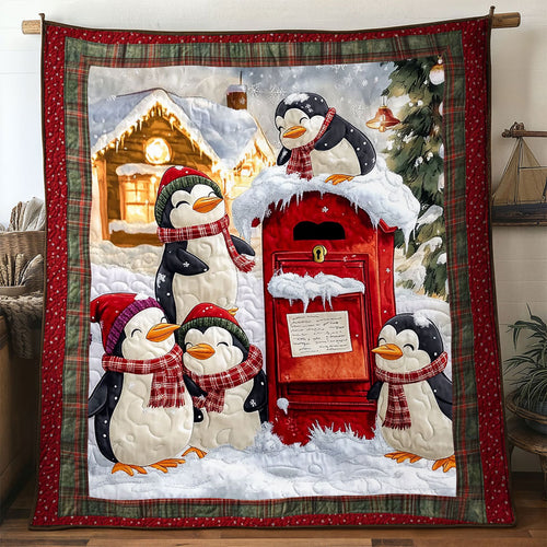 Christmas Penguin Wonderland WN1511016CL Quilt