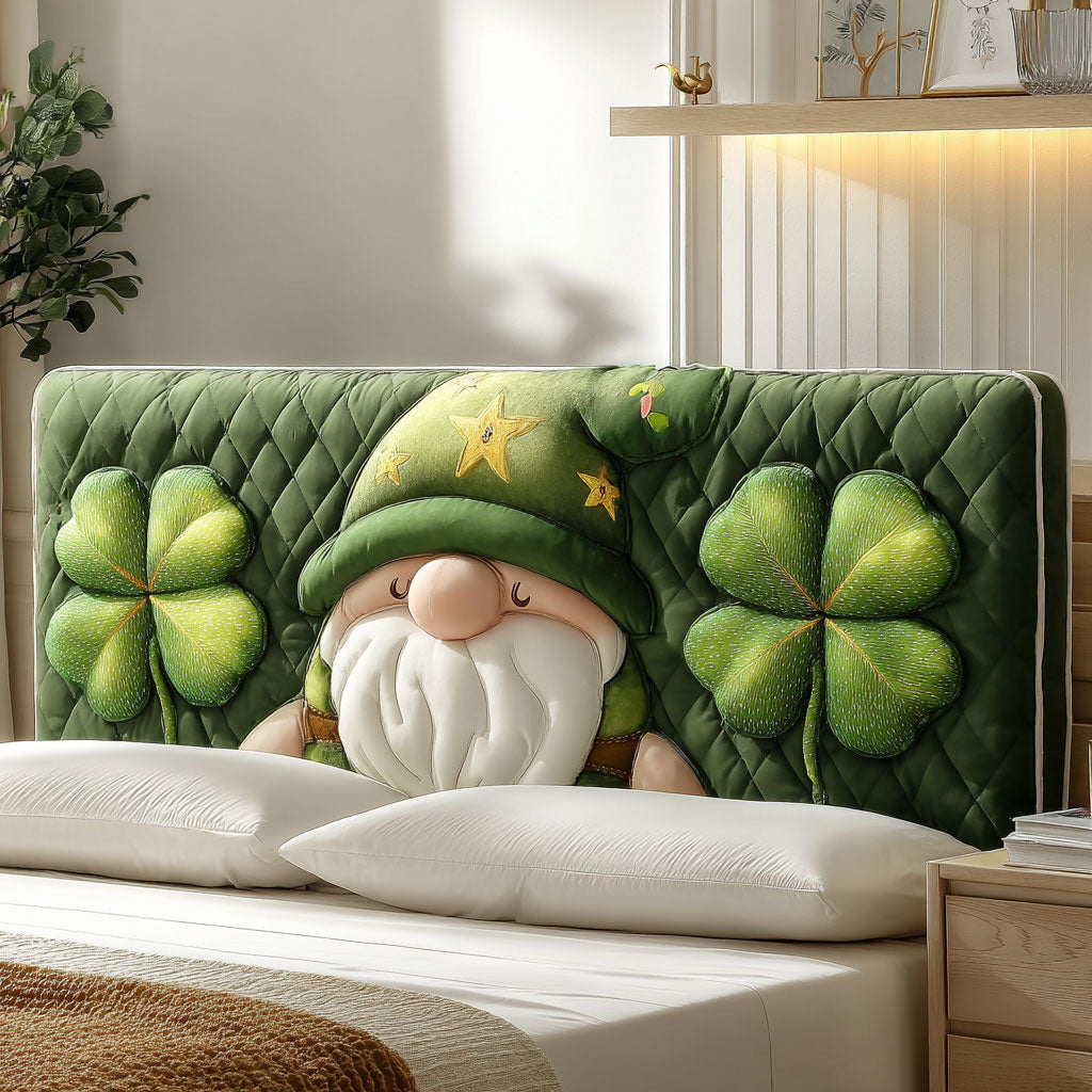 Clover Snuggle Gnome WJ0501040CL Quilted Headboard Slipcover