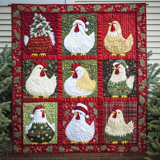 Clucker Christmas Cheer YR1002011CL Quilt