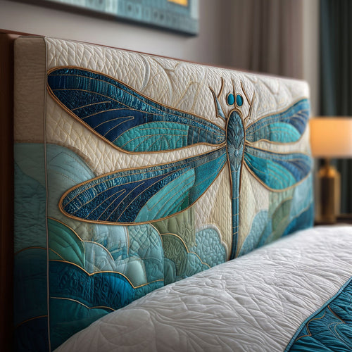Coastal Dragonfly WJ3012003CL Quilted Headboard Slipcover