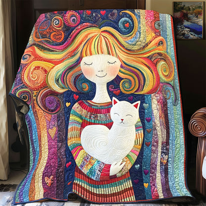 Colorful Serenity with Cat YR2801042CL Quilt