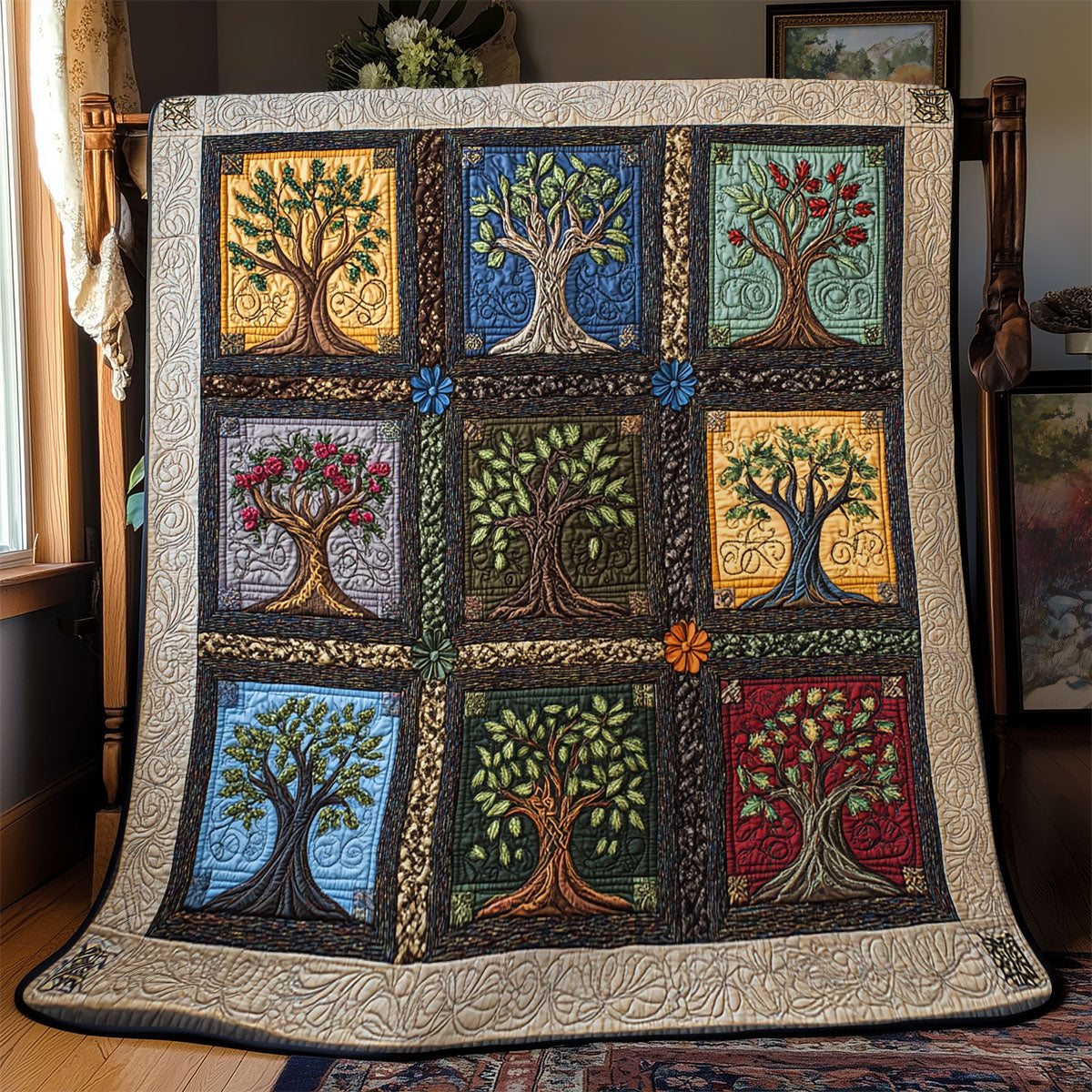 Colorful Tree Of Life YR0802009CL Quilt