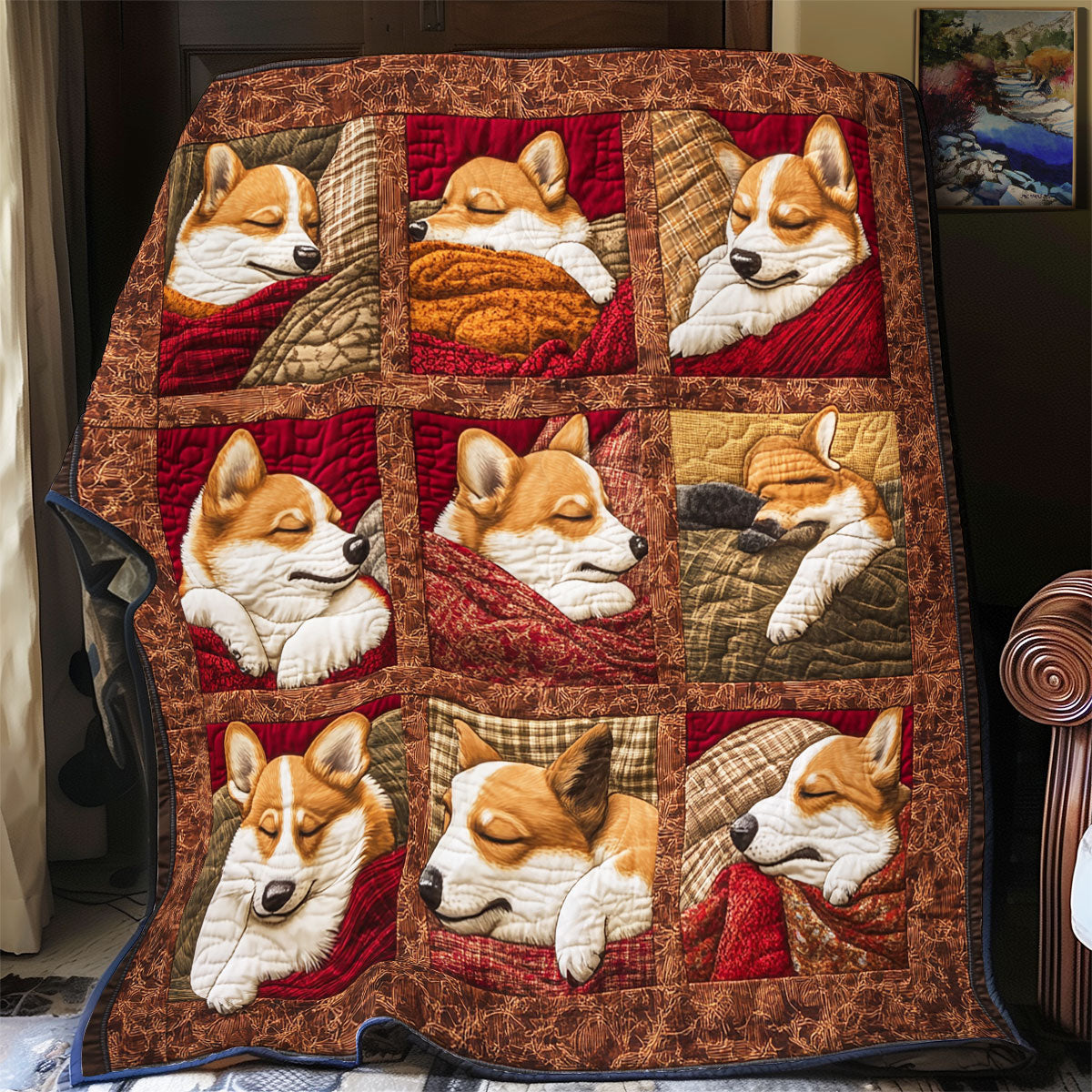 Corgi Paw YR2901015CL Quilt