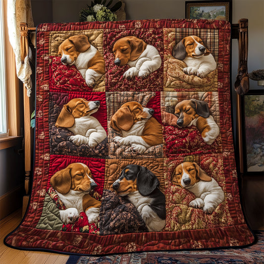Corgi Sleeping YR0802037CL Quilt