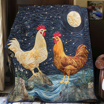 Couple Chicken WX1703013CL Quilt