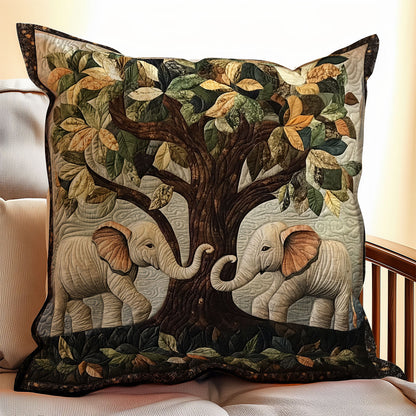 Couple Elephant WX2003047CL Quilt Pillow Case