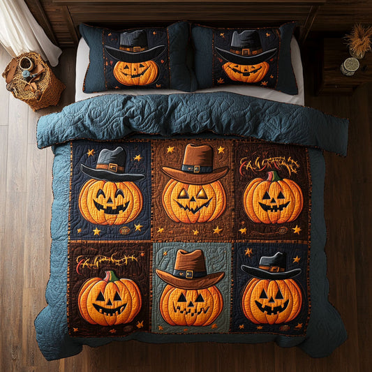 Cowboy Jack O Lantern WY0708015CL Duvet Cover Set