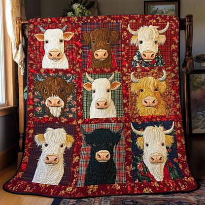 Cozy Cattle Charm YR0602002CL Quilt