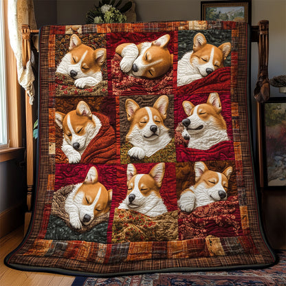 Cozy Corgi Dreams YR0702019CL Quilt