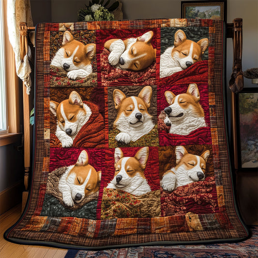 Cozy Corgi Dreams YR0702019CL Quilt