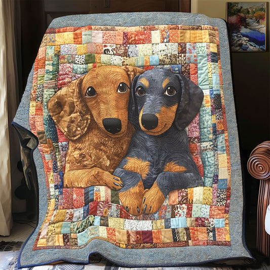Cozy Dachshund WX1703015CL Quilt