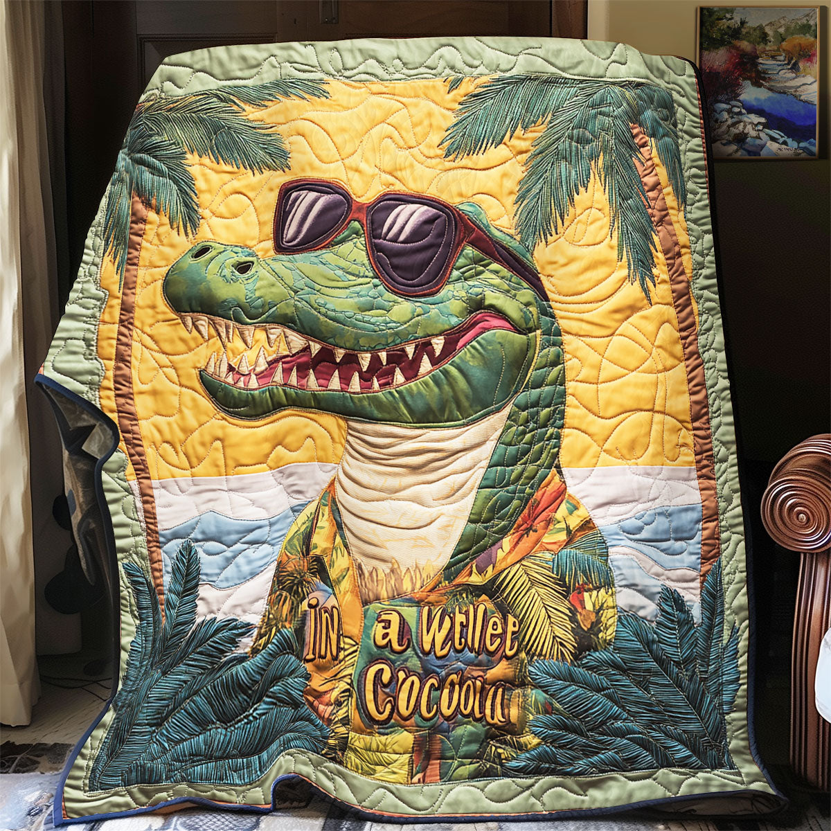 Crocodile Beach WX1403011CL Quilt