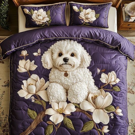 Cutest Bichon Frise WX2103084CL Duvet Cover Set