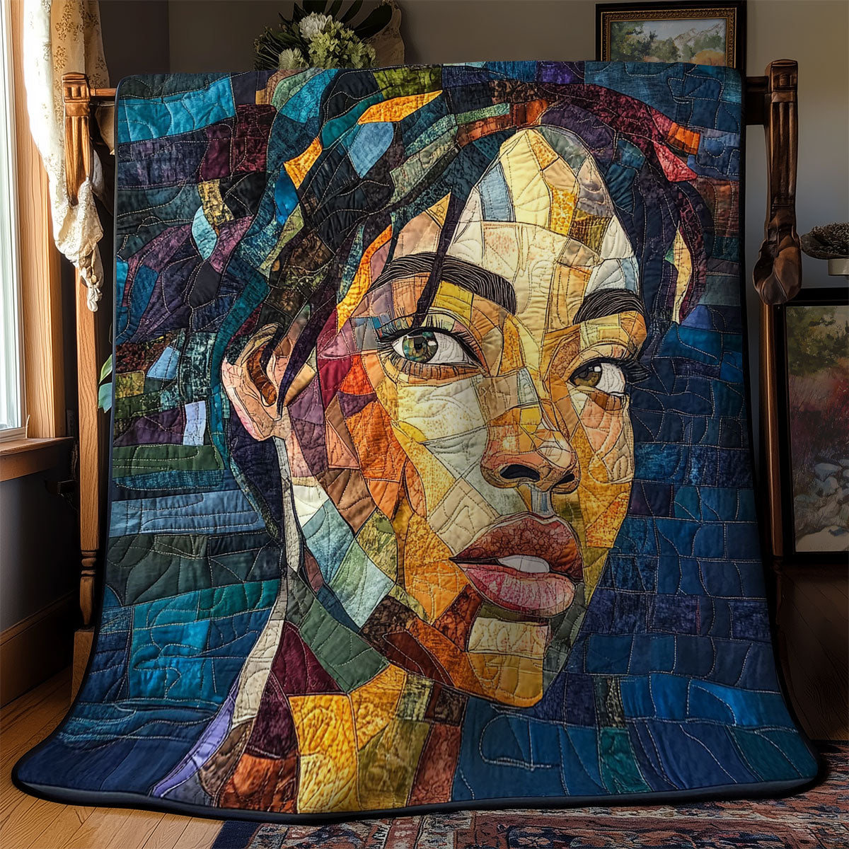 Black Women Portrait WY1202076CL Quilt