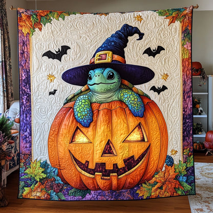Turtle in Pumpkin CW0608046CL Quilt