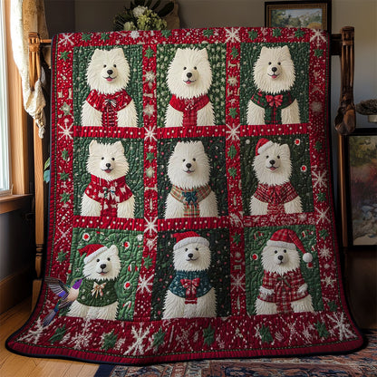 Merry Samoyed WN0512017CL Quilt