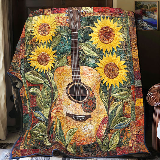 Sunflower Guitar WY2312063CL Quilt