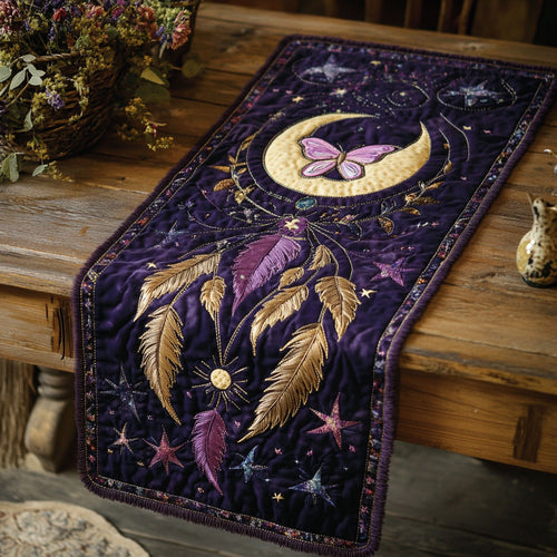 Butterfly Dreamcatcher CP0805045CL Quilted Table Runner