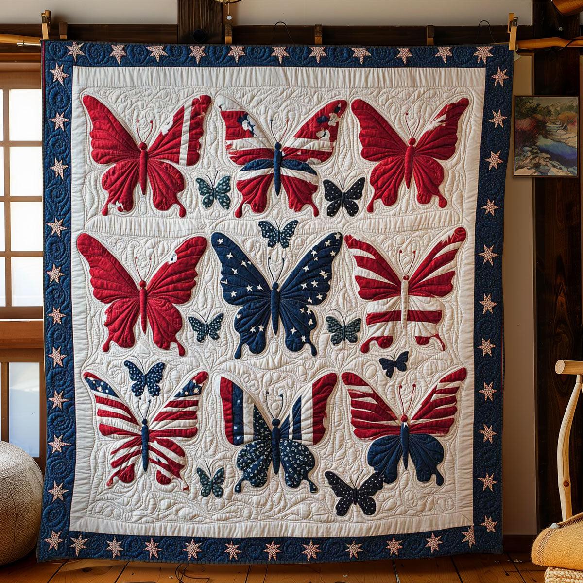 Starry Butterfly WN1104040CL Quilt