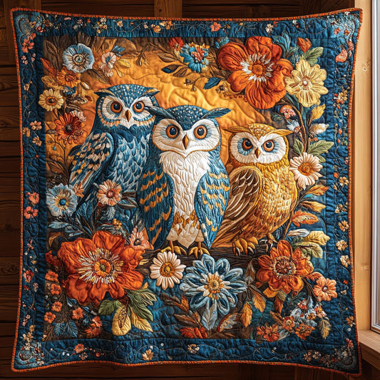 Floral Owl CW1807028CL Quilt