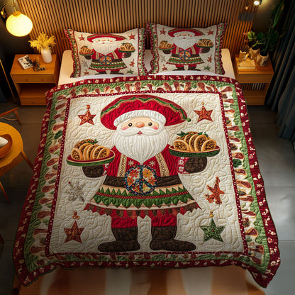 Feliz Navidad Santa WN2311014CL Duvet Cover Set