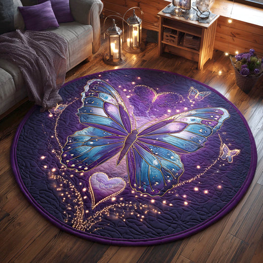 Butterfly Magic CW1401076CL Quilted Round Mat