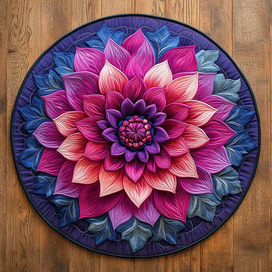 Twilight Dahlia WN2904055CL Quilted Round Mat
