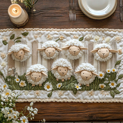Wooly Fence CW0206052CL Quilted Table Runner