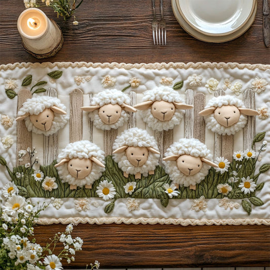 Wooly Fence CW0206052CL Quilted Table Runner