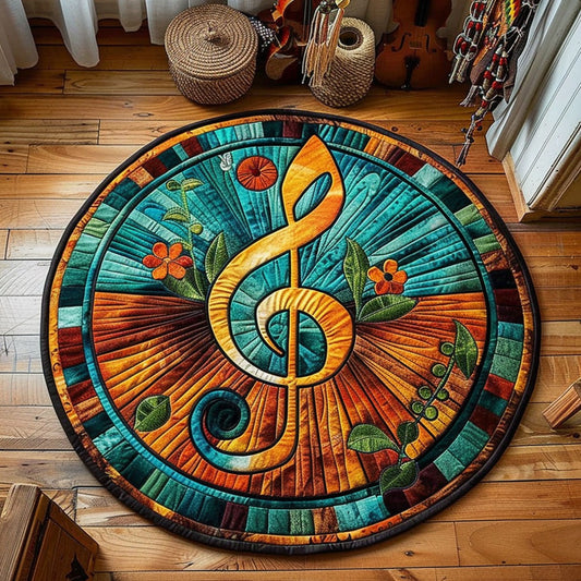 Melody Bloom WY2305024CL Quilted Round Mat
