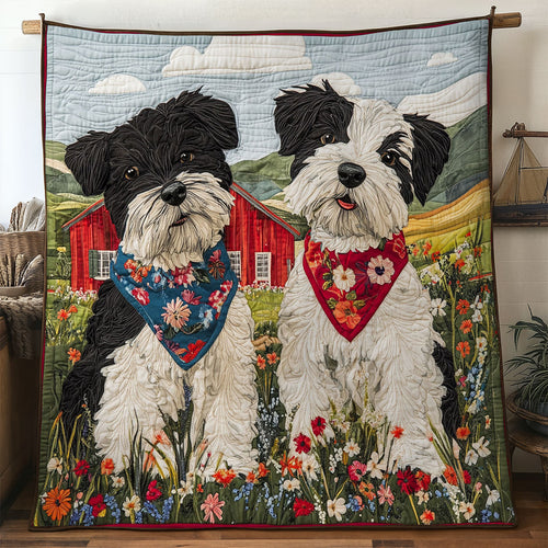 Dog Barnyard WN2807047CL Quilt
