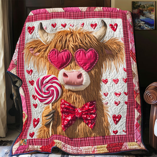 So Sweet Highland Cow YR2712019CL Quilt